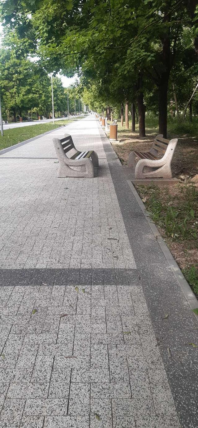FOTO // REVOLTĂTOR! O bancă VANDALIZATĂ din Parcul „La Izvor” din Chișinău
