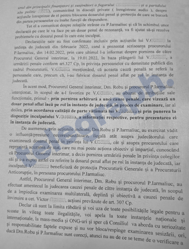 DOC // Procurorii Dumitru Robu și Petru Iarmaliuc sunt învinuiți că protejează un traficant de droguri