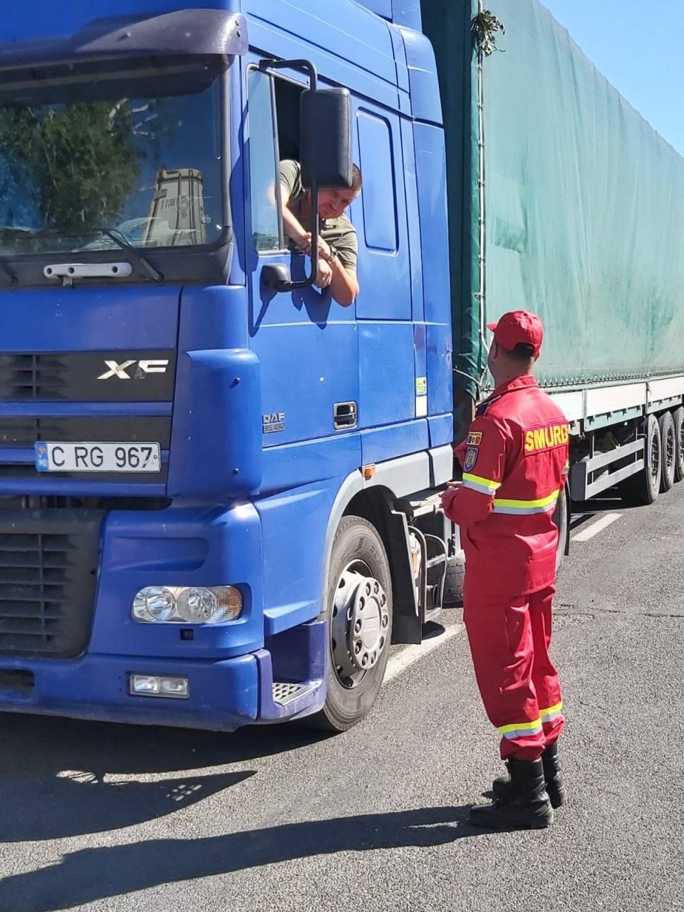 Șoferii camioanelor de mărfuri, care staționează în punctul de frontieră Leușeni, vor beneficia de asistență medicală și psihologică