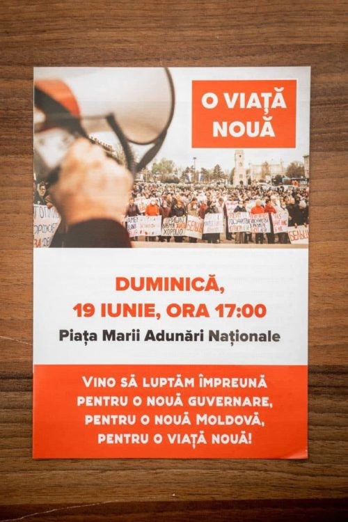 Locuitorii din Chișinău, chemați pe 19 iunie la protest, pentru a lupta pentru „o viață nouă”