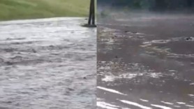 S-a RUPT cerul la Camenca! Ploaia torențială a provocat pagube