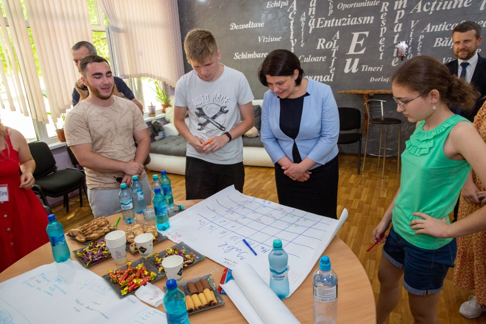 Natalia Gavrilița a vizitat un Centru pentru tineret din municipiul Bălți: „Vom continua proiectele, destinate tinerilor”