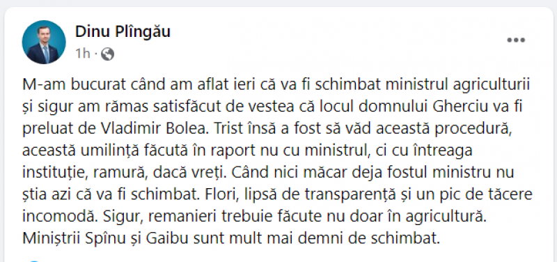 Liderul Platformei DA despre demisia șefului MAIA: Lipsă de transparență și un pic de tăcere incomodă