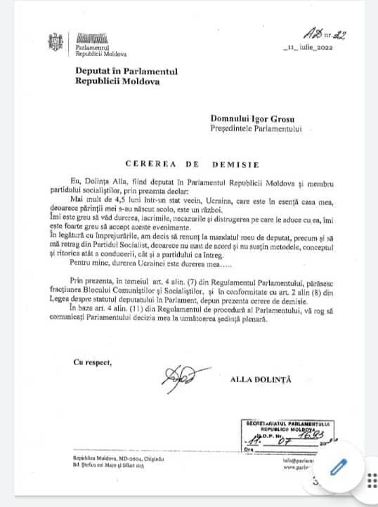 BREAKING NEWS // Un deputat părăsește PSRM-ul. Renunță și la mandatul de parlamentar