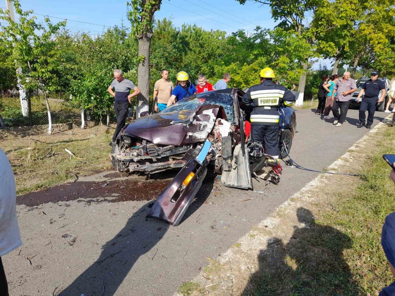Accident grav la Soroca. Un bărbat a fost deblocat din fiarele autovehiculului