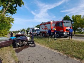Accident grav la Soroca. Un bărbat a fost deblocat din fiarele autovehiculului