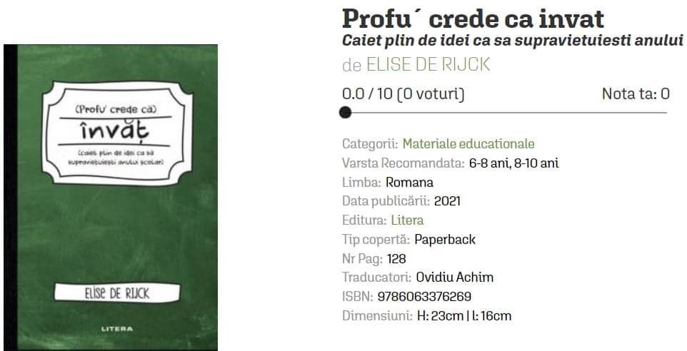 „Profu crede că învăț” - val de critici după ce o editură a publicat o carte „material educațional pentru copii”