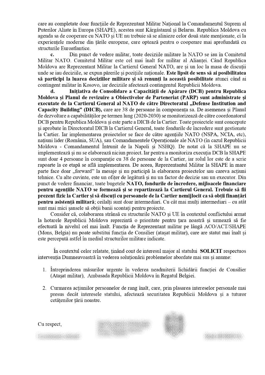 DOC // Cu un război sub coaste, Republica Moldova fără de atașat militar la NATO. Cine se face vinovat