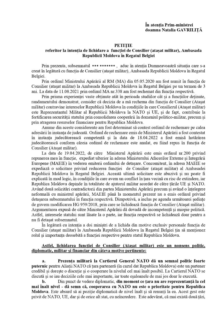DOC // Cu un război sub coaste, Republica Moldova fără de atașat militar la NATO. Cine se face vinovat