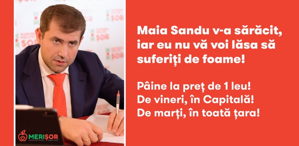 În plină inflație a prețurilor, doar în magazinile „MERIȘOR” pâinea va costa 1 LEU