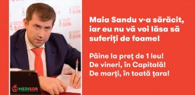 În plină inflație a prețurilor, doar în magazinile „MERIȘOR” pâinea va costa 1 LEU