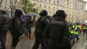 Arestări în masă după protestele din Rusia. Poliția a reținut până și tineri care pur și simplu se plimbau pe stradă