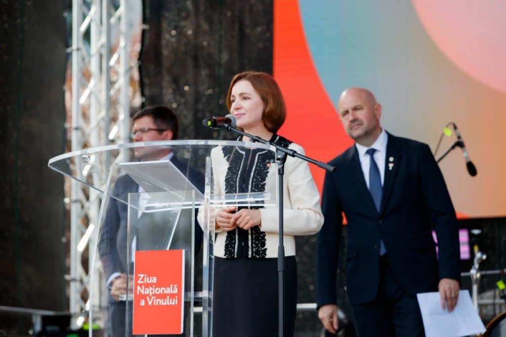 Maia Sandu de „Ziua Vinului”: Industria vinicolă din țara noastră are viitor