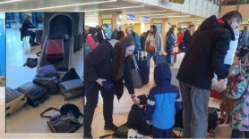 Haosul de pe Aeroportul Chișinău nemulțumește călătorii: Valize și haine tăvălite pe jos după controlul cu scaner