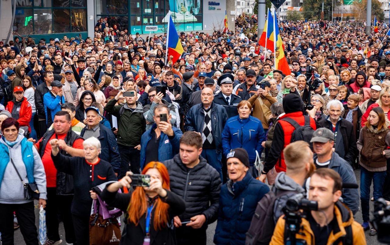 Partidul ȘOR: Peste 65 de mii de oameni au protestat astăzi împotriva regimului Maiei Sandu