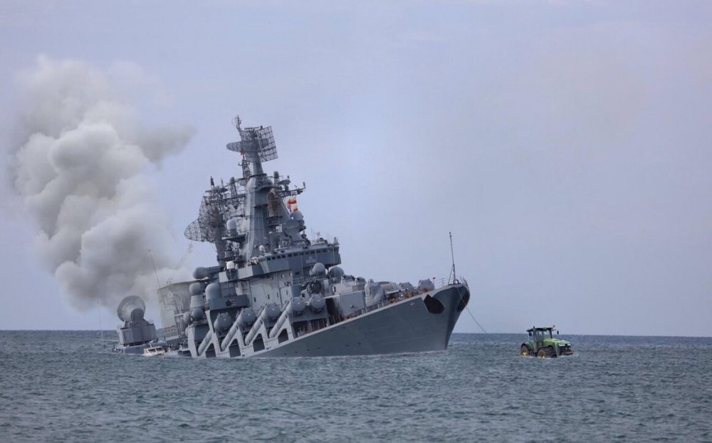Culmea mobilizării: Un marinar care s-a scufundat cu nava-amiral „Moskva", convocat la biroul de înrolare
