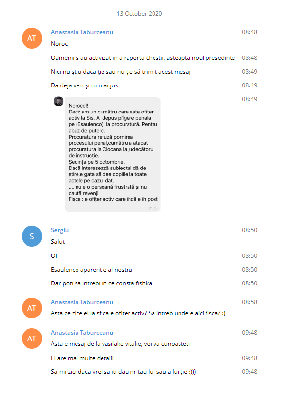 Contul de Telegram al lui Sergiu Litvinenco a fost spart: „Esaulenco aparent e al nostru, în ce constă fishka?”