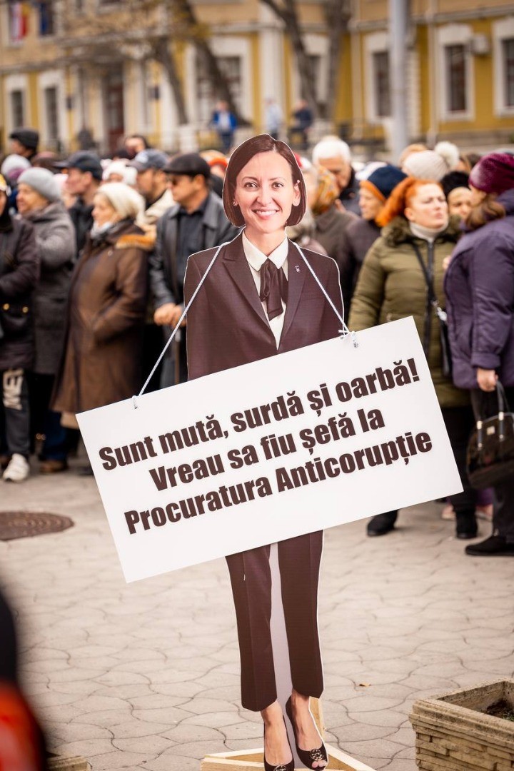 Flashmob organizat de Partidul „ȘOR”: Procuratura Anticorupție e surdă, oarbă și mută