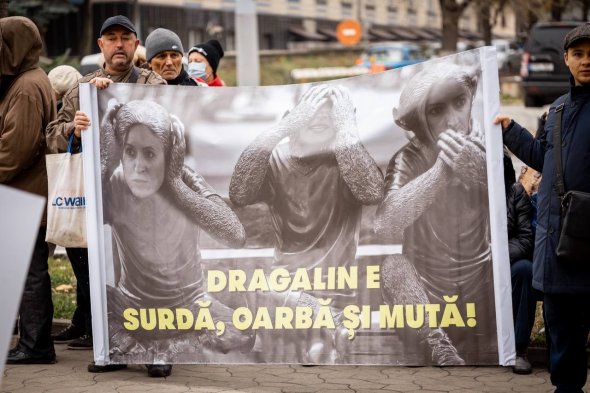 Flashmob organizat de Partidul „ȘOR”: Procuratura Anticorupție e surdă, oarbă și mută