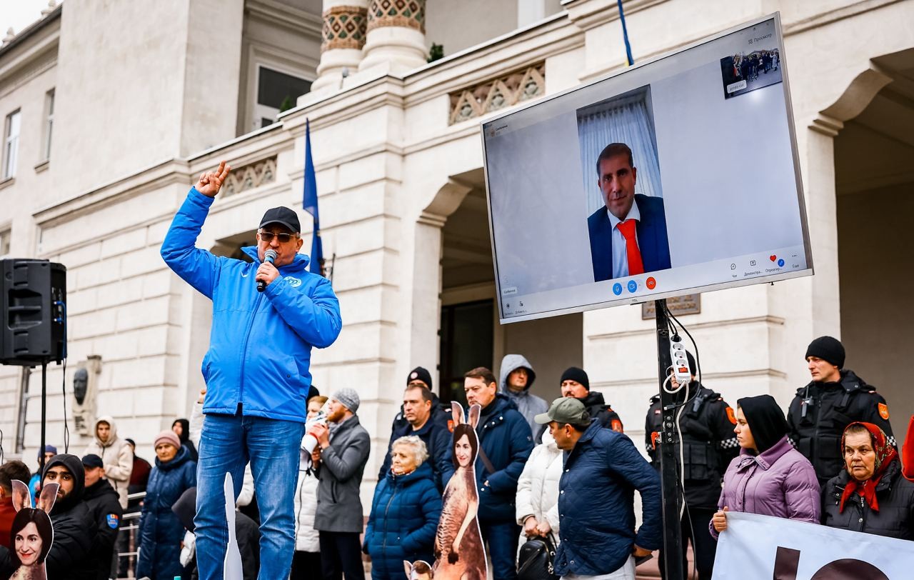 Ilan Șor, către protestatari: Vă dau cuvântul că nu mă voi opri, până când voi duce la capăt lupta noastră