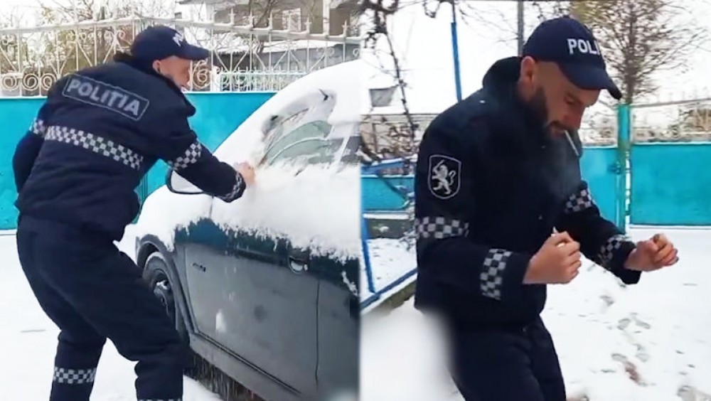 A vrut să fie „viral pe TikTok” iar acum l-ar căuta poliția. Isprava unui moldovean îmbrăcat în uniformă de polițist