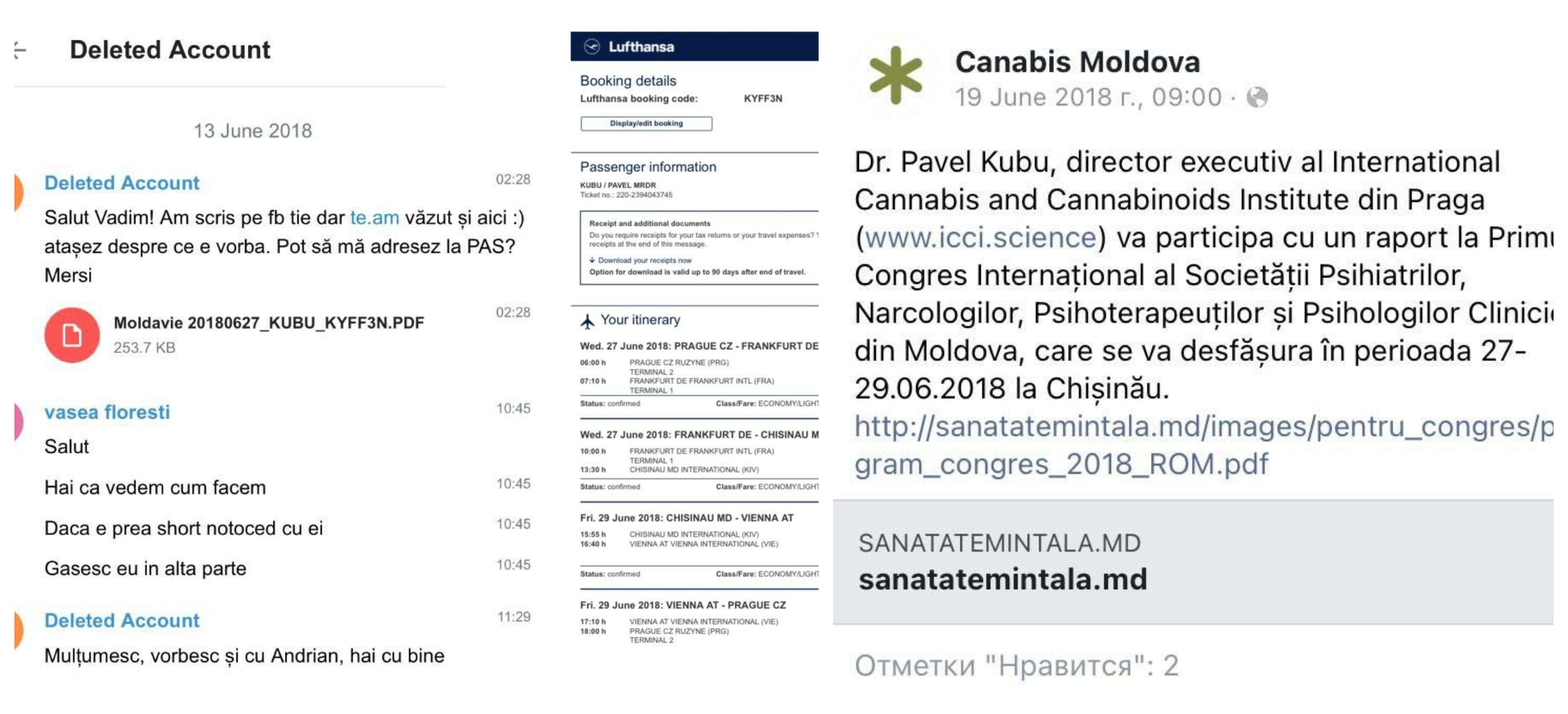 FOTO // Scurgeri din Telegram: Detalii PICANTE despre Litvinenco, Recean, Pistrinciuc, Revenco și Alaiba