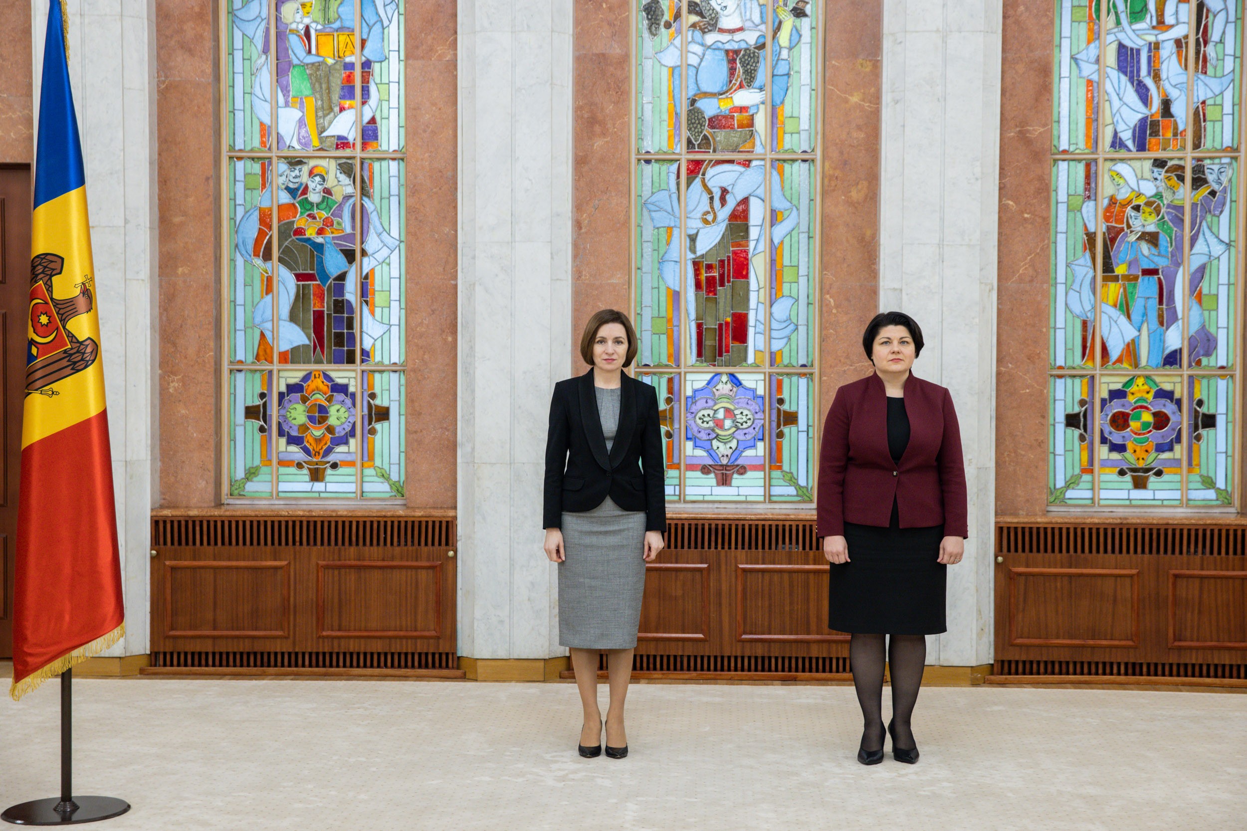 Maia Sandu și Natalia Gavrilița au participat la investirea noului ministru al Muncii și Protecției Sociale