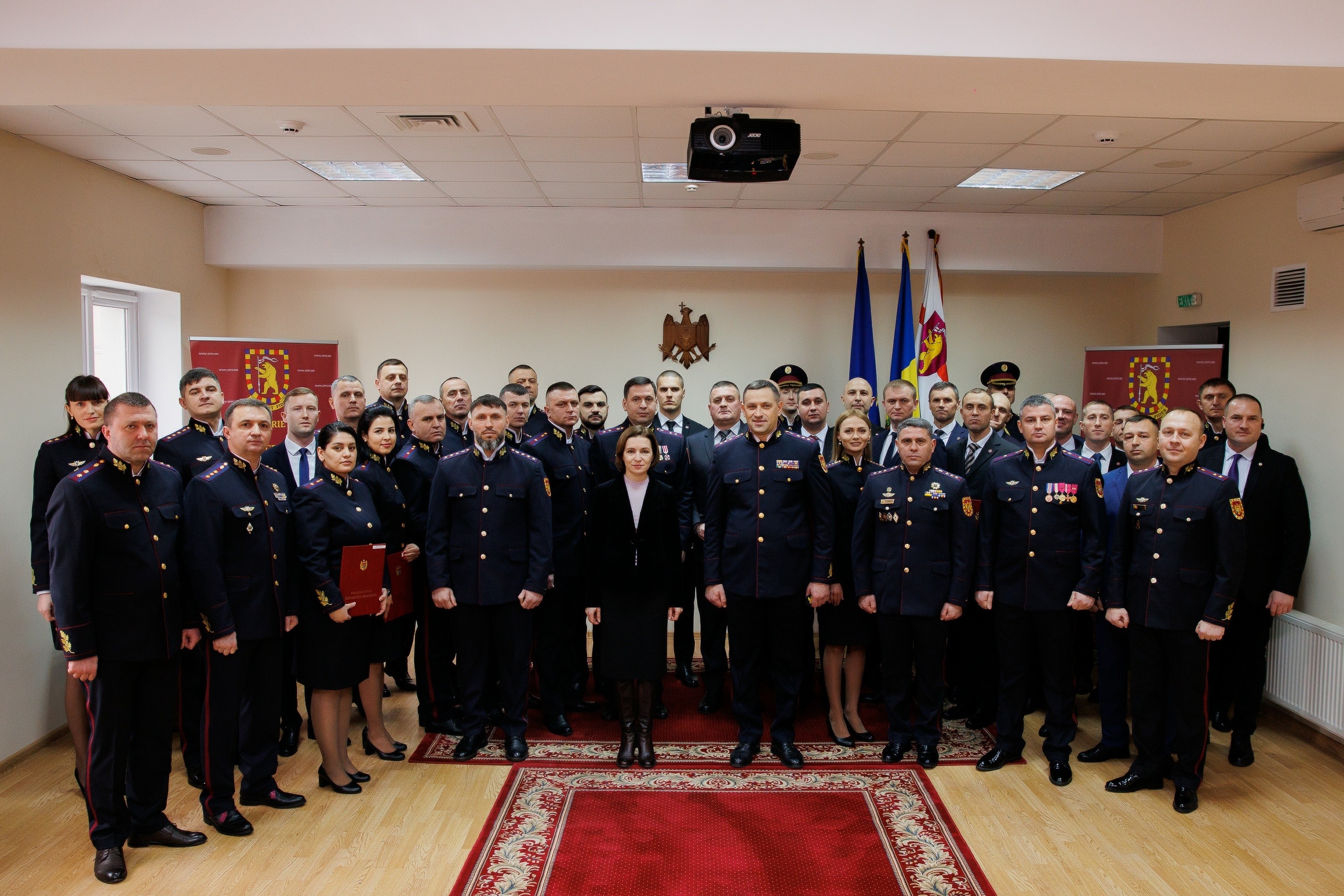 Maia Sandu i-a felicitat pe ofițerii Serviciului de Protecție și Pază de Stat cu prilejul Zilei profesionale