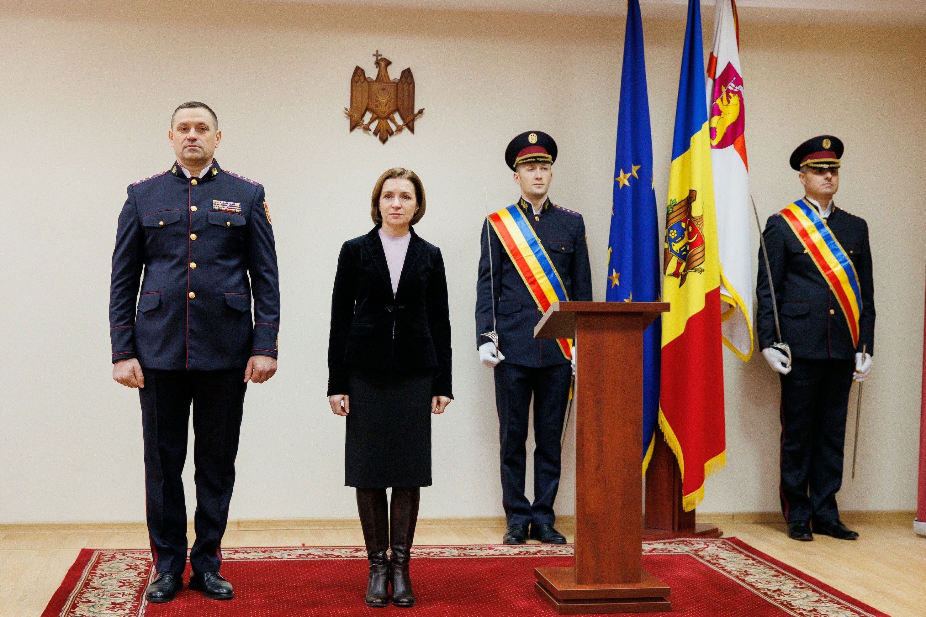 Maia Sandu i-a felicitat pe ofițerii Serviciului de Protecție și Pază de Stat cu prilejul Zilei profesionale