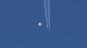 Un balon SPION chinezesc doborât de americani în timp ce survola spațiul aerian al SUA