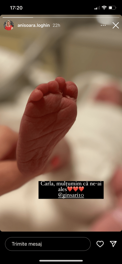 Vedeta TV, Anișoara Loghin a publicat prima fotografie cu fetița sa