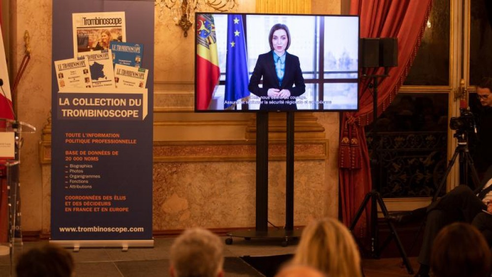 Maia Sandu desemnată „personalitatea europeană a anului 2022” de juriul Trombinoscope