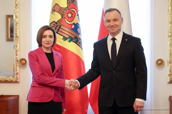 Relațiile moldo-poloneze discutate de Maia Sandu și Andrzej Duda