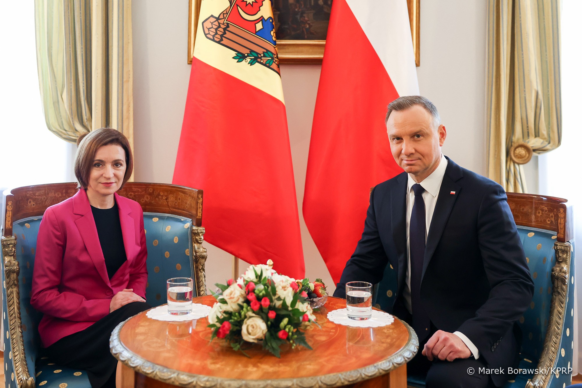 Relațiile moldo-poloneze discutate de Maia Sandu și Andrzej Duda