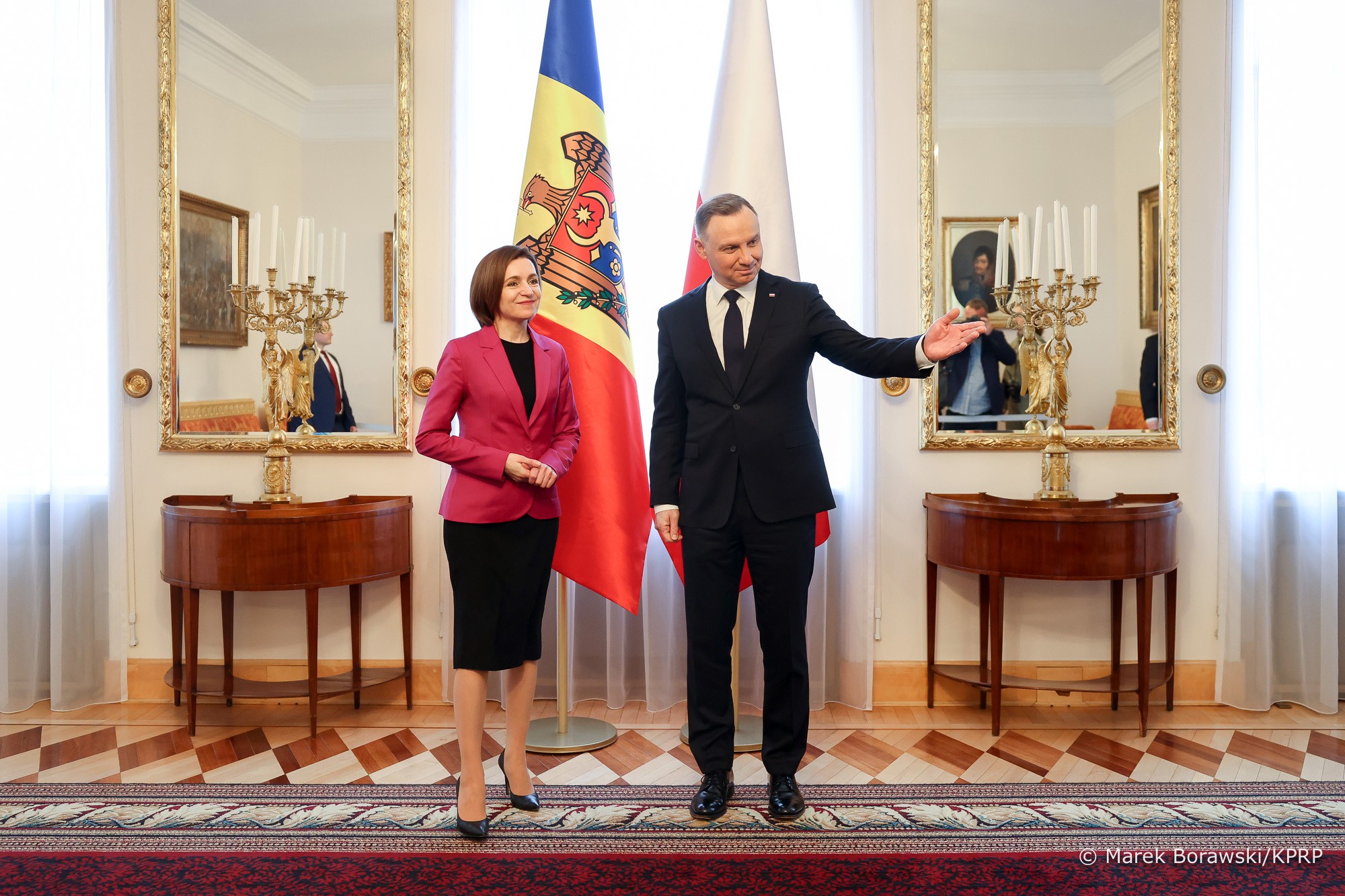 Relațiile moldo-poloneze discutate de Maia Sandu și Andrzej Duda