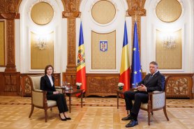 Maia Sandu, la București: „Astăzi, mai mult ca niciodată simțim sprijinul puternic al României”