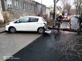 FOTO // Vântul face ravagii în toată țara. Mai multe mașini au fost avariate