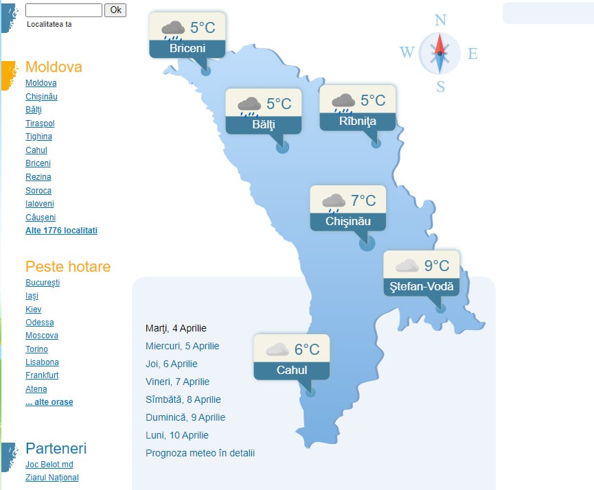 Ninge în Moldova. Ce spun meteorologii