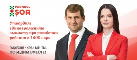 Ilan Șor: Vom oferi 1.000 de euro la nașterea fiecărui copil în Găgăuzia