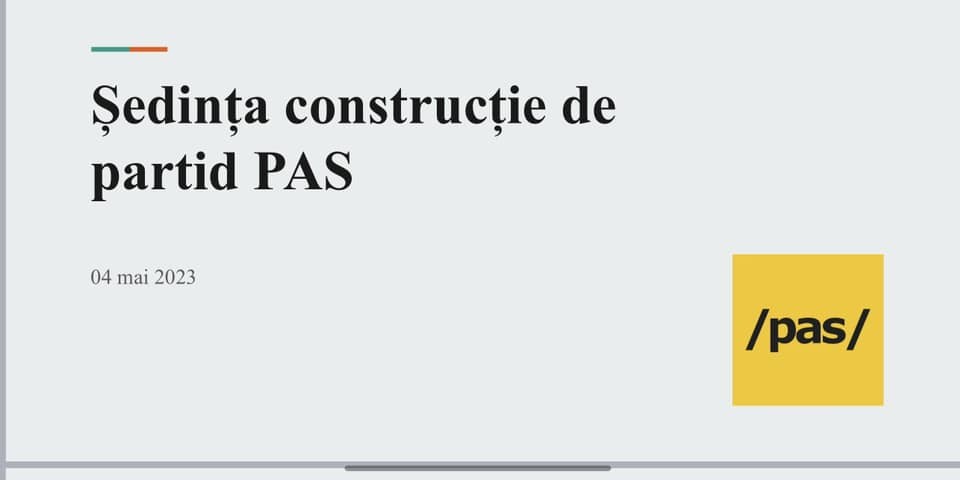 FOTO // Ceban dă în vileag planurile PAS. Care este planul de organizare a Adunării din 21 mai
