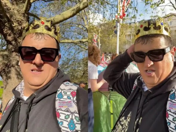 Românul care se dă drept fiul nelegitim al Regelui Charles, prezent la încoronare „tatălui său”. Ce mesaj a transmis