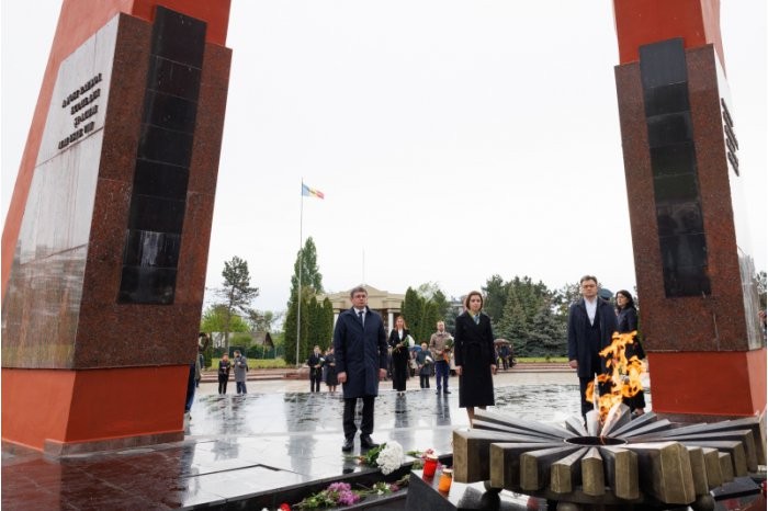 FOTO // Maia Sandu a participat la comemorarea victimelor celui de-al Doilea Război Mondial