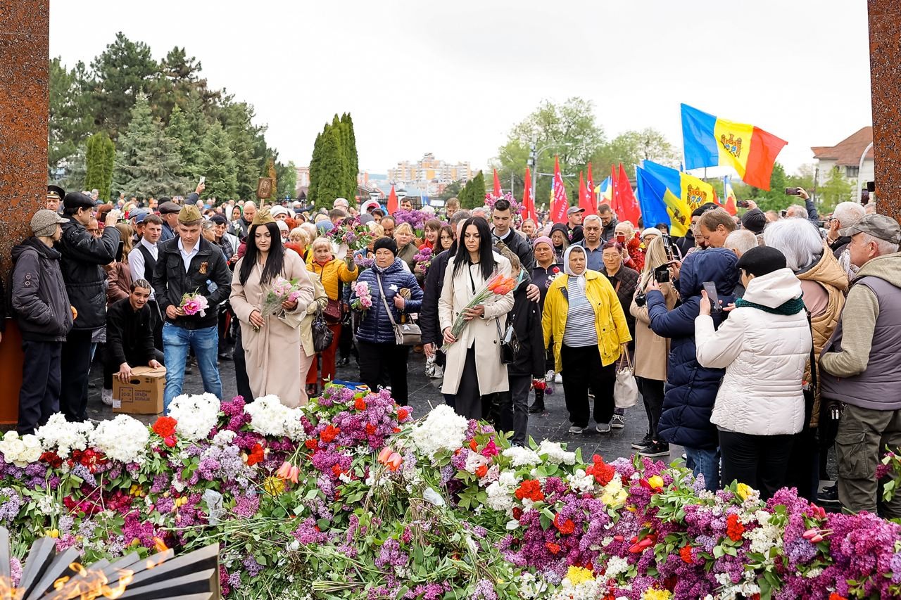 FOTO // „Regimentul Nemuritor” organizat la inițiativa lui Șor pe 9 mai: La eveniment ar fi participat circa 50 mii de oameni