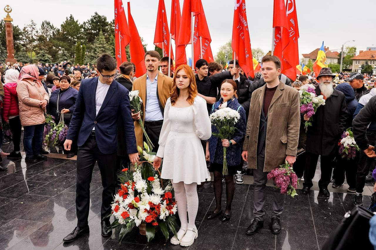 FOTO // „Regimentul Nemuritor” organizat la inițiativa lui Șor pe 9 mai: La eveniment ar fi participat circa 50 mii de oameni