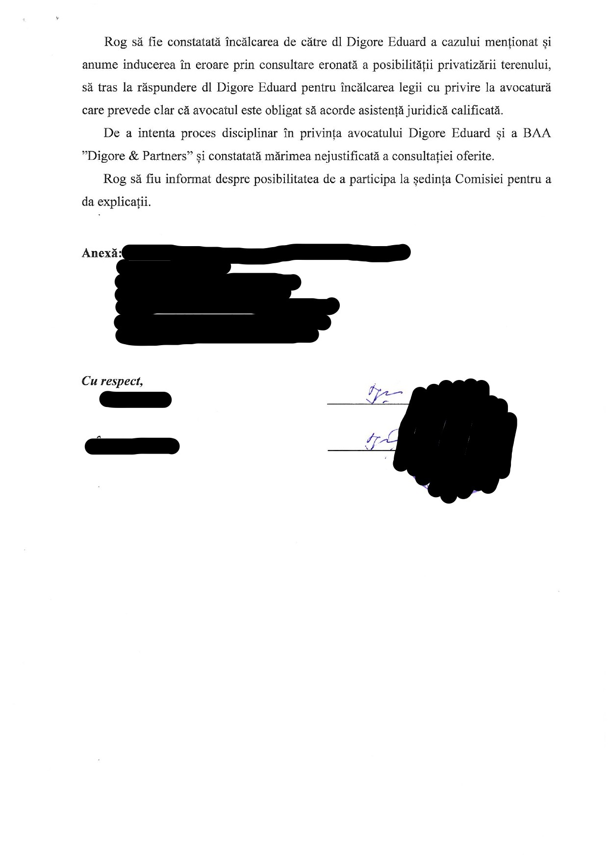 DOC // Avocatul Guvernului în răfuielile cu ȘOR de la CC, sancționat anterior de către Comisia de Etică a Uniunii Avocatilor
