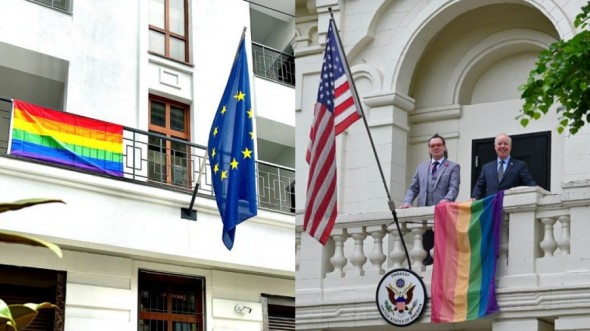 Ambasadele UE și SUA în Moldova au afișat steagul LGBTQ. Care a fost motivul acestui gest