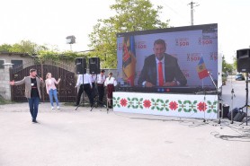 FOTO // Echipa lui Șor continuă lucrările de construcție în raionul Orhei