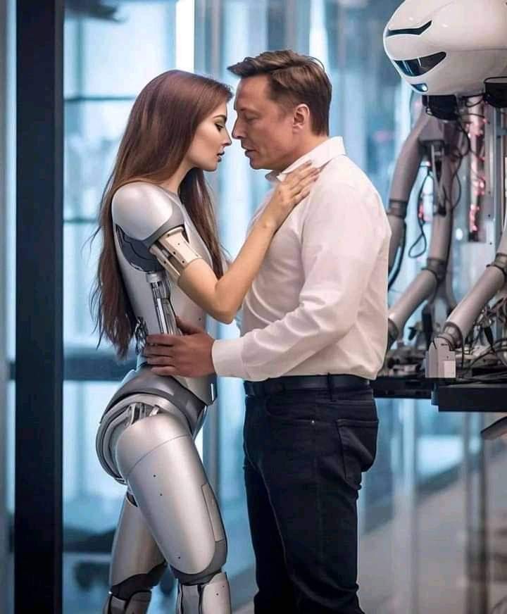 FOTO // Viral: Elon Musk, surprins sărutând femei robot