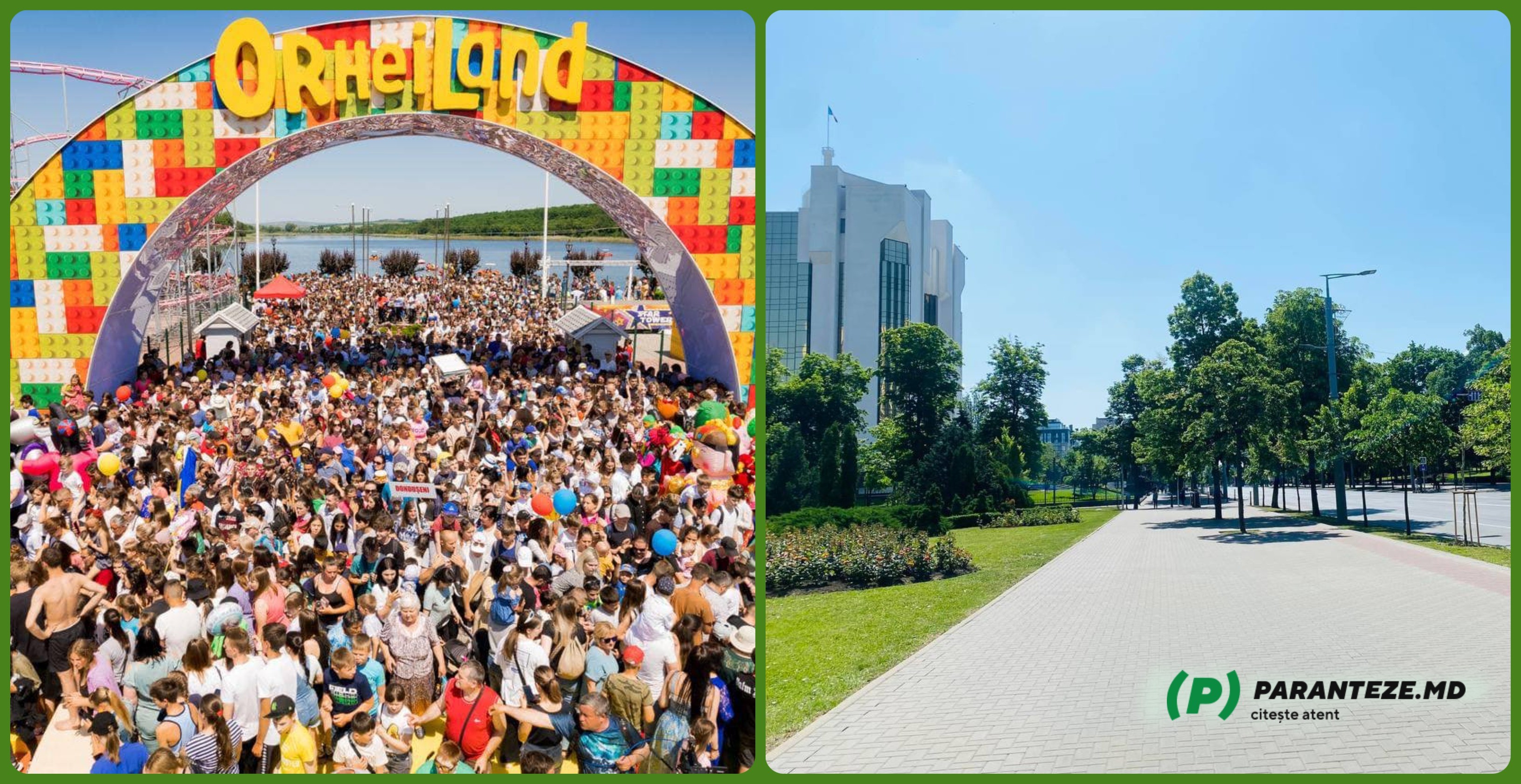 FOTO // Chișinăul pusteit de Summitul guvernării VERSUS Orheiul aglomerat de sărbătoare copiilor organizată de Echipa „ȘOR”
