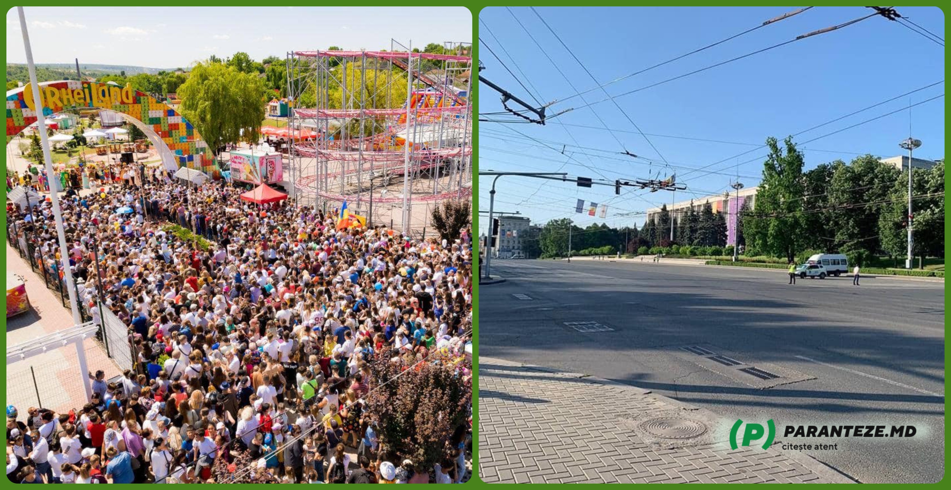FOTO // Chișinăul pusteit de Summitul guvernării VERSUS Orheiul aglomerat de sărbătoare copiilor organizată de Echipa „ȘOR”